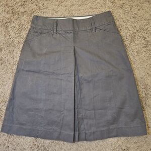 Mango Gray Knee-Length Skirt